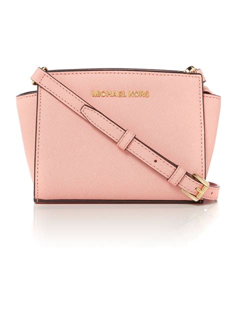 mk pink crossbody bags